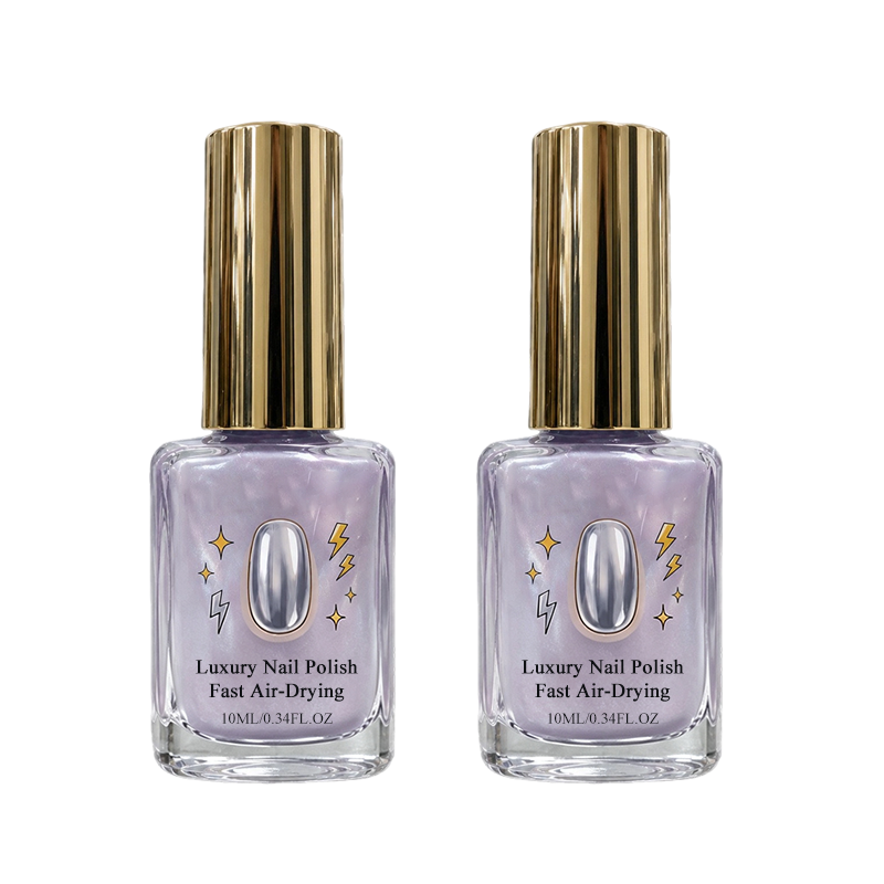 📢📢Buy 1 get 1 free !! ⏰Lilac Glossy Mirror Nail Strengthener
