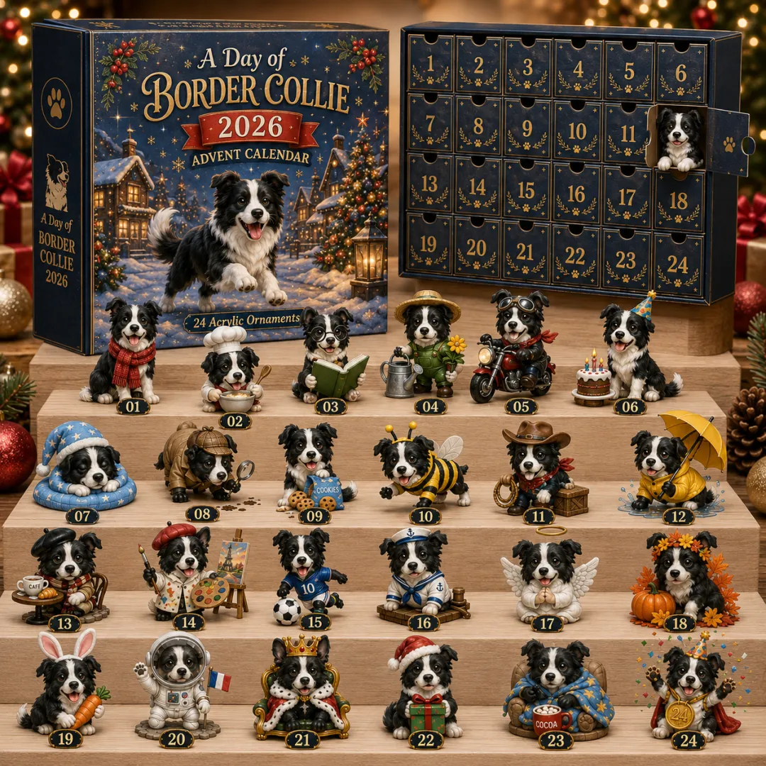 A Day of Border Collie Advent Calendar 2026 - 24-Day Festive Countdown