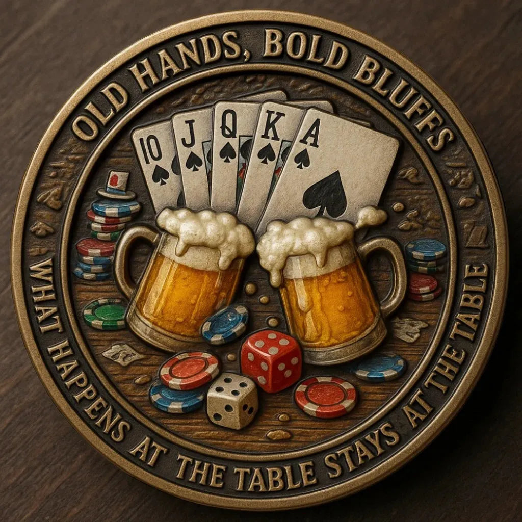 OLD BASTARDS POKER CLUB – CHALLENGE COIN
