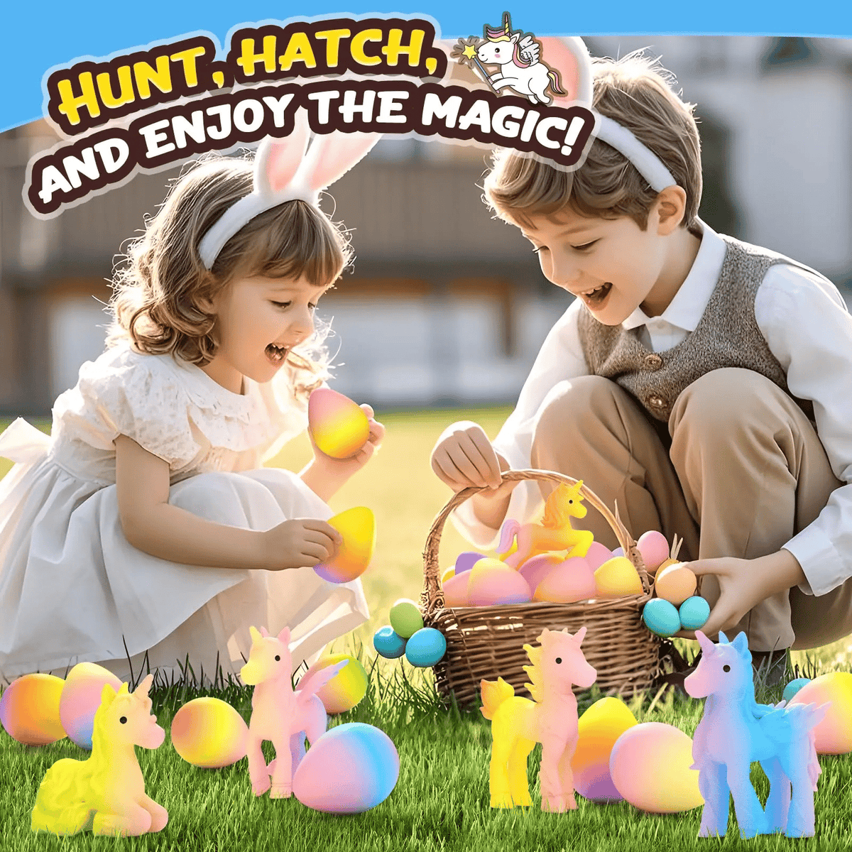 6 Pack Hatching Growing Unicorn Eggs