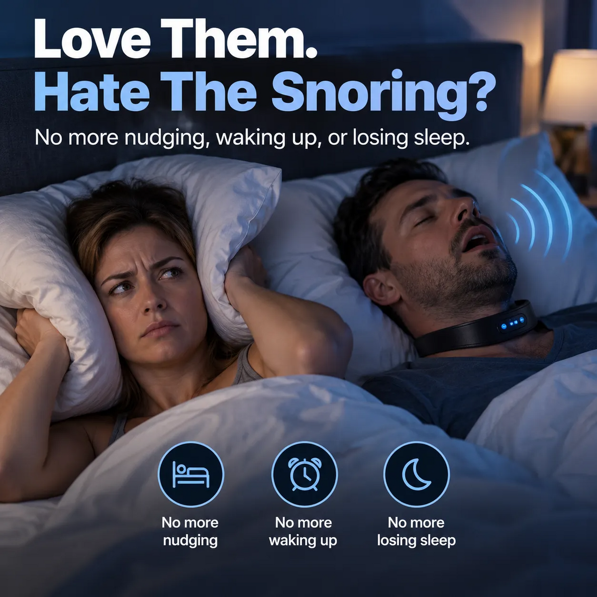 π Wearable Anti-Snoring Neck Device β Better Sleep for Both of You
