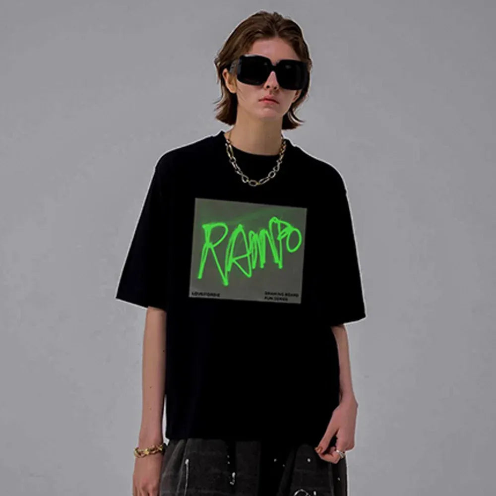 🔦 Glow-in-the-dark Drawing T-shirt | Draw, Glow & Repeat