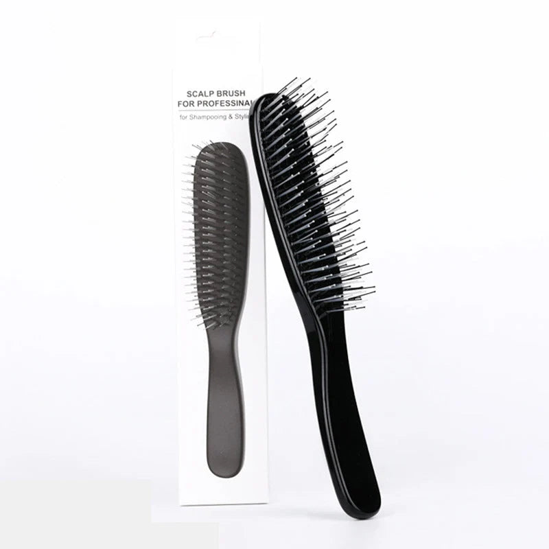 Detangle Knots Instantly! Gentle Portable Scalp Massage Hairbrush