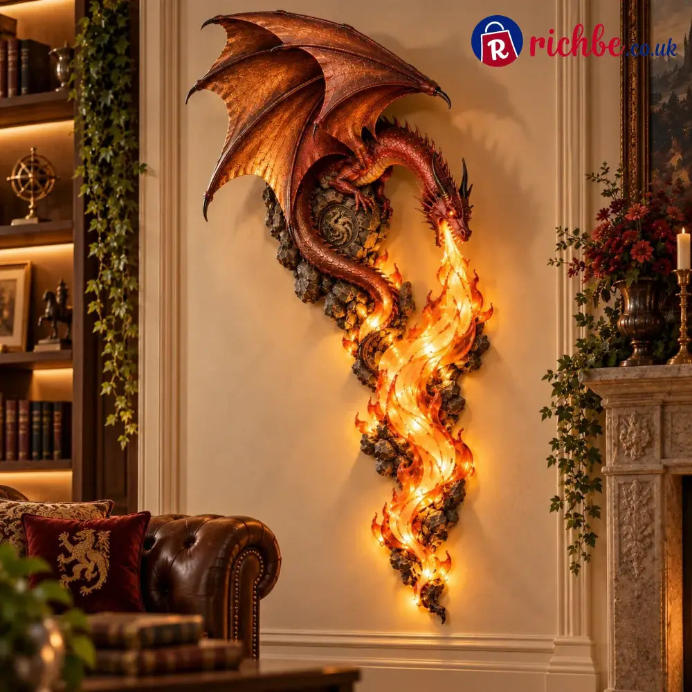 ๐ Dragonfire Guardian Wall Sconce โ A Legendary Flame Awakens On Your Wall ๐ฅ