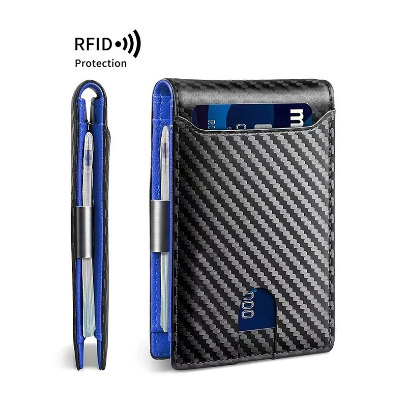 👛 Minimalist Men's Card Holder Wallet with RFID Blocking – Sleek & compact – Holds cards & cash securely – perfect for daily carry or travel 🛡️✨