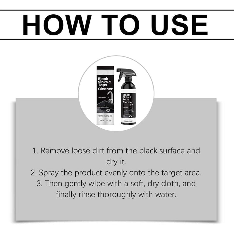 πΏ Limescale Cleaner Spray for Black Sinks, Faucets & Fixtures