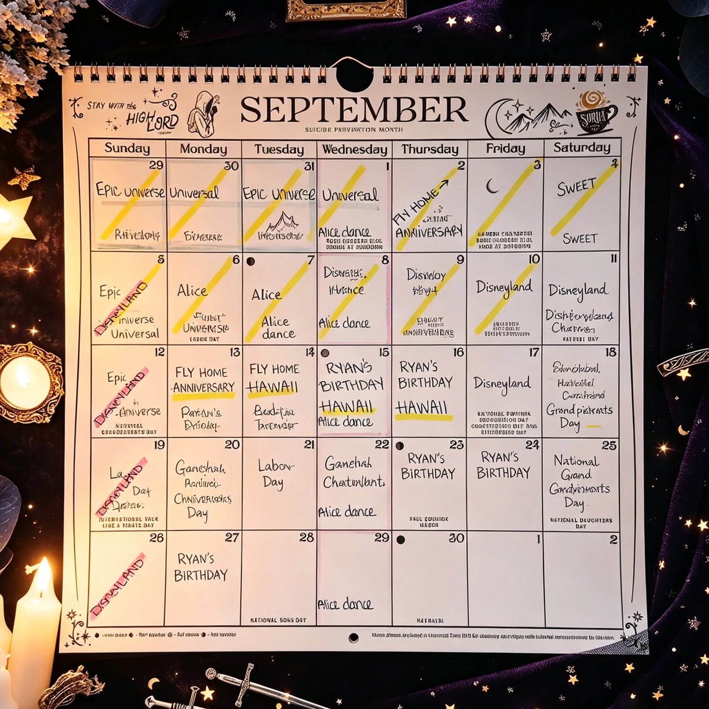 🌙 A Court of Thorns and Roses: Velaris 2027 Weekly Planner ✨ Officially Licensed Fantasy Organizer