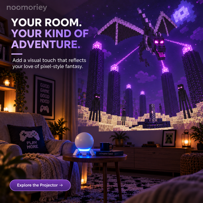 🎮 Pixel Fantasy Scene Projector – Ambient Decor for Gaming Rooms！！！