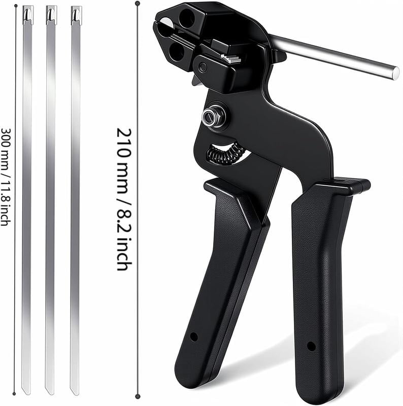 🔥Stainless Steel Cable Tie Tool with Metal Zip Ties