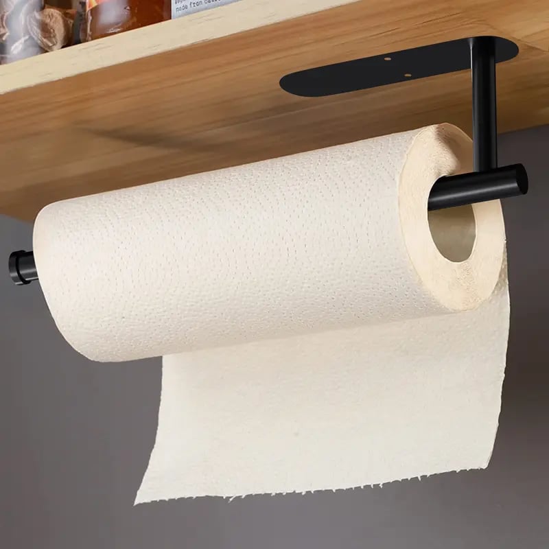 🔥LAST DAY 49% OFF-✨ EasyRoll Paper Towel Holder:No Drill Wall Mount 🧻