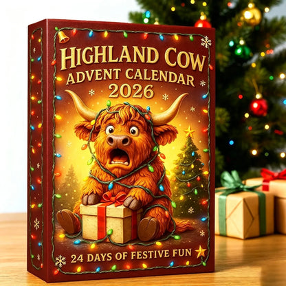 🎄 24 Days of Highland Cows Christmas Advent Calendar 2026 | 24 Unique 3D Cow Figures