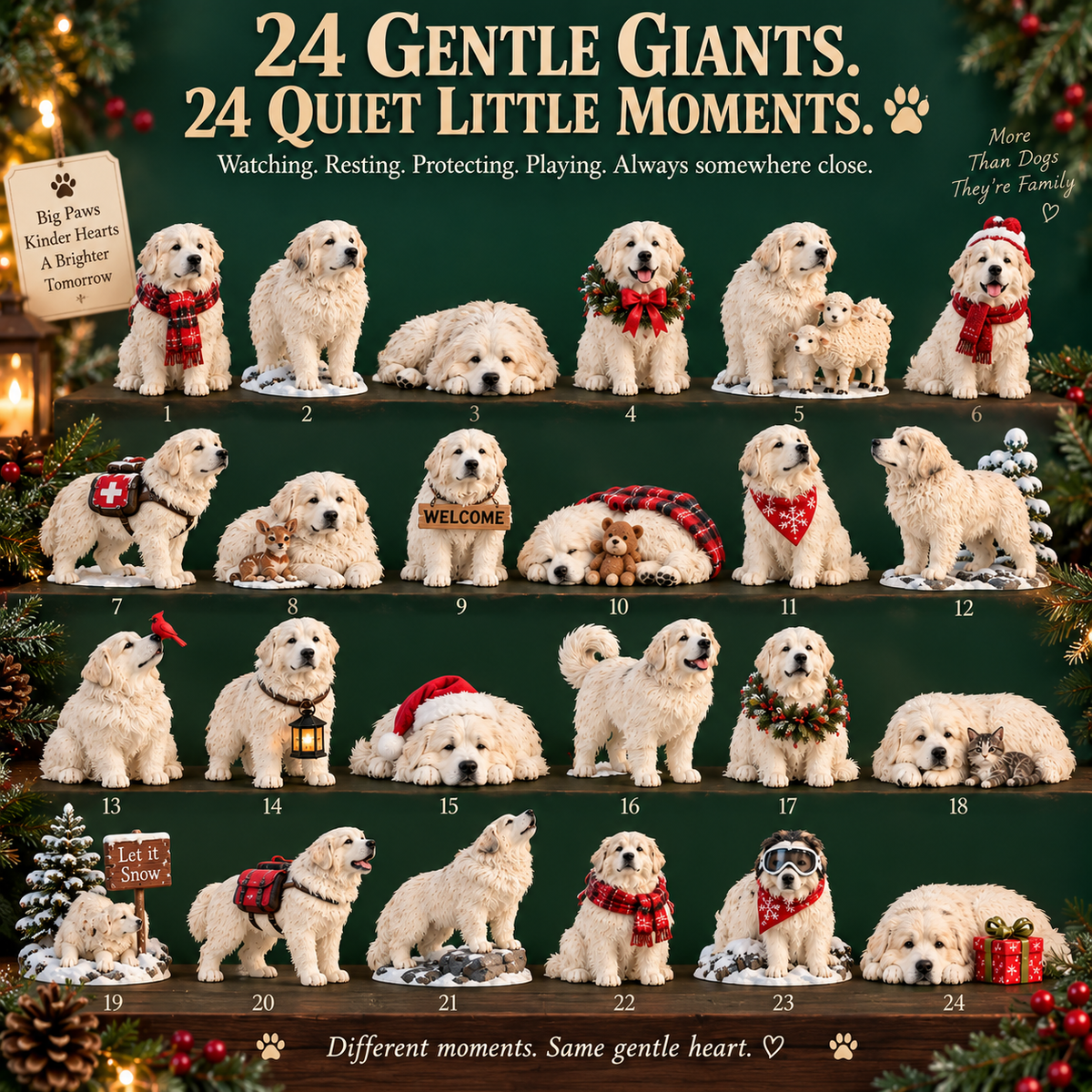 24 Days of Great Pyrenees — Big Paws, Gentle Hearts & 24 Moments to Treasure 🤍🐾