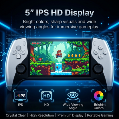 🎄Christmas Sale 49% OFF🎁 WEEKLYARD Retro Handheld Game Console with HD 5-inch IPS Screen over 20,000 Games