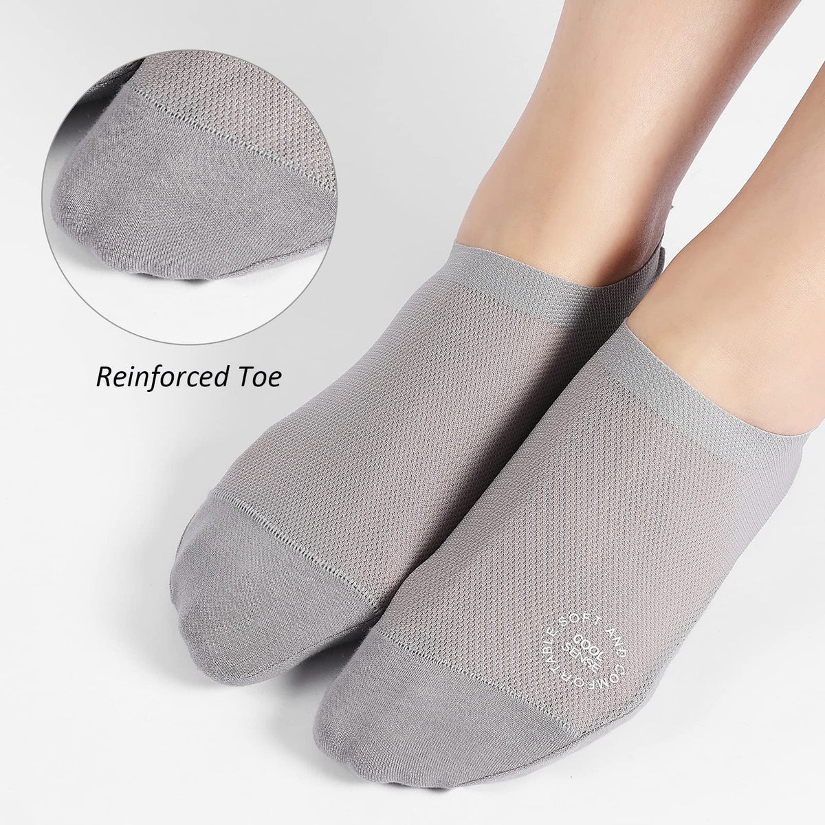 🔥 3-Pair Invisible Grip Socks Pack 🧦 – Breathable Low-Cut Anti-Slip Sweat-Absorbing Design