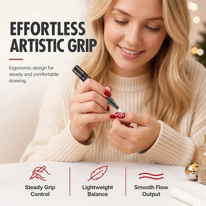 6-Color Christmas Nail Polish Pen Set