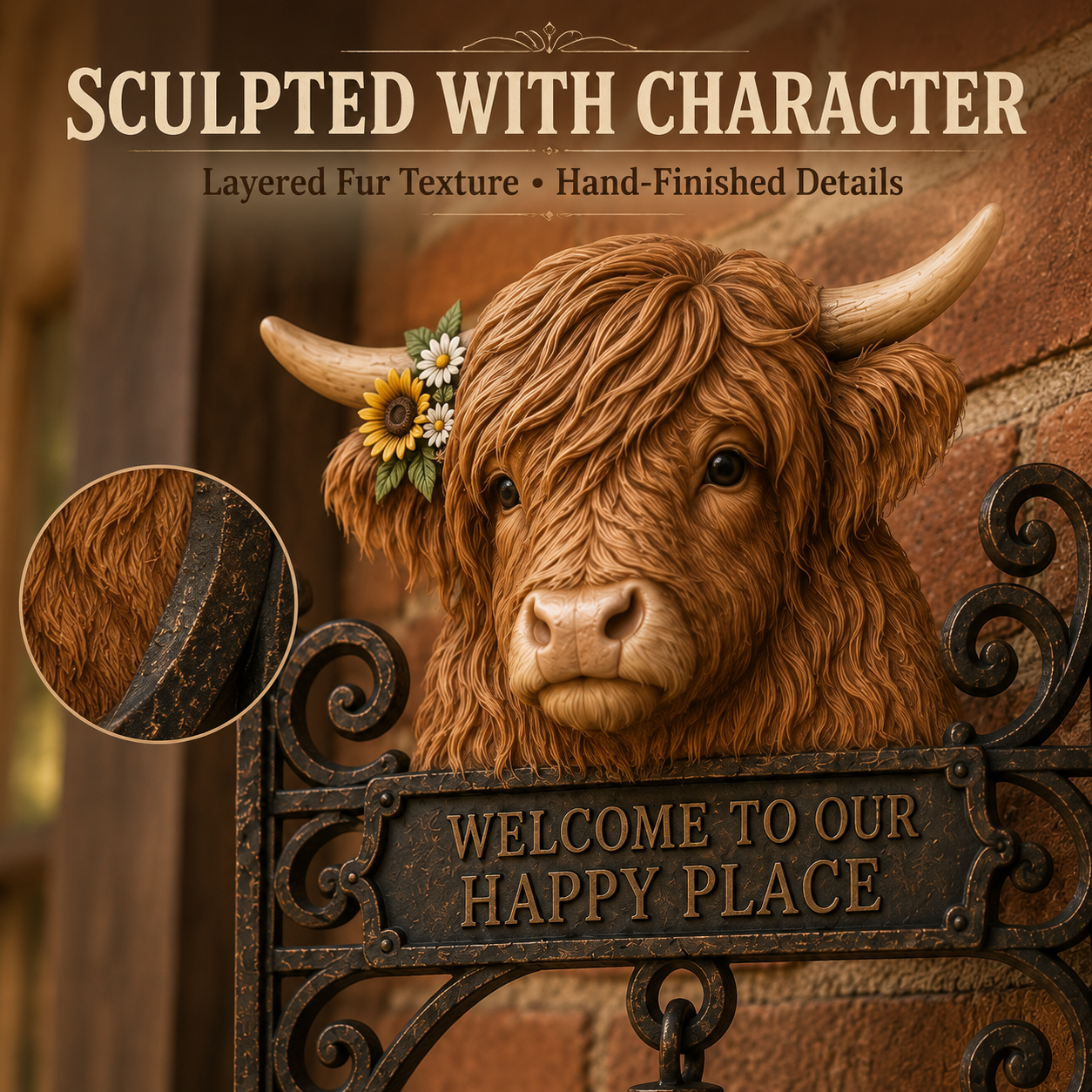 🎅 2026 Christmas Gift 49% Off--🐂Highland Cow Farmhouse Welcome Bell🔔