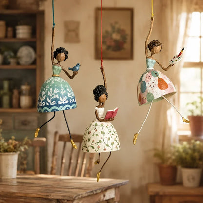 💃🌸 Let Your Space Dance — Whimsical Dancing Lady Hanging Ornament