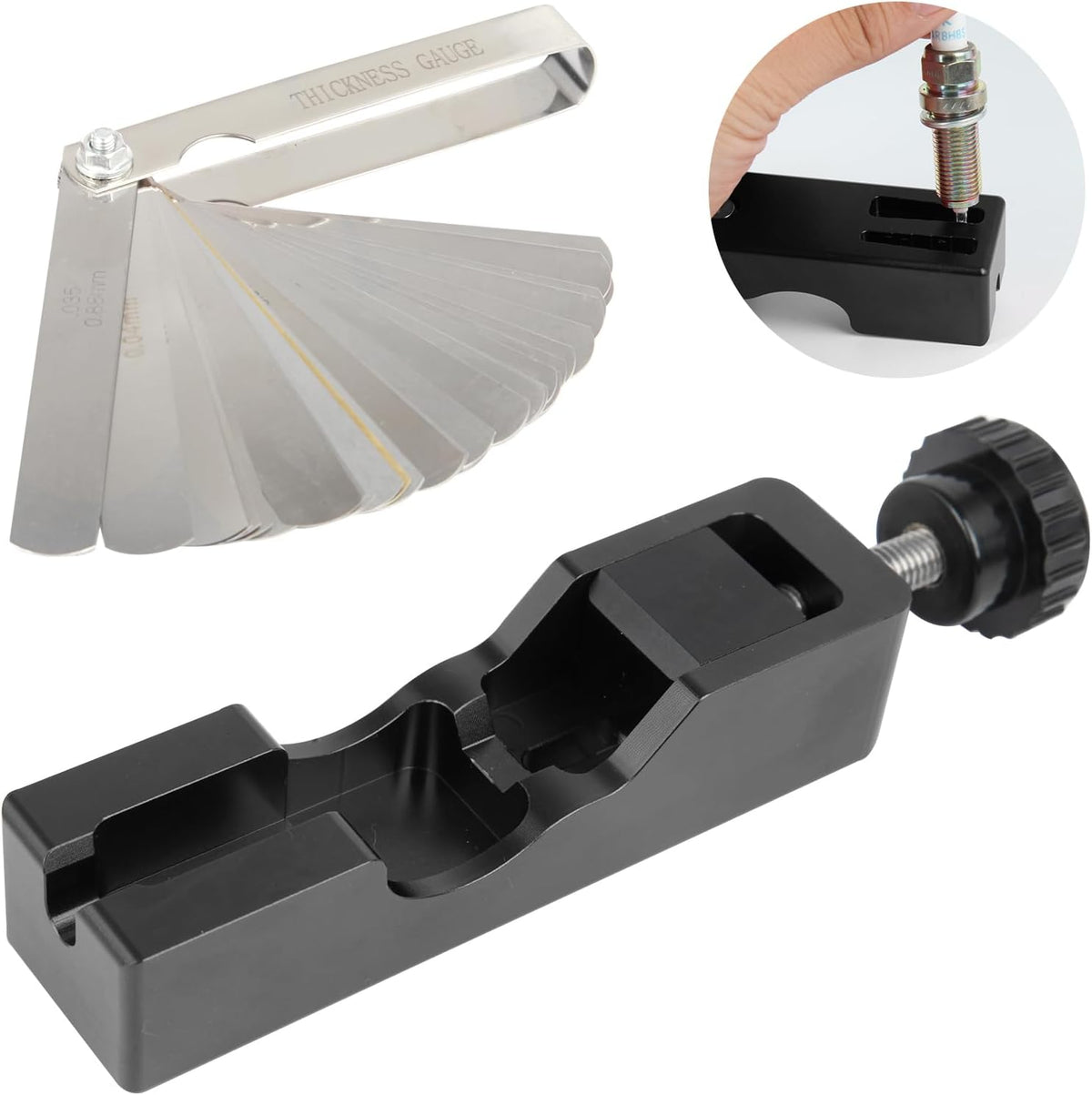 🛠️Spark Plug Gap Tool with Feeler Gauge
