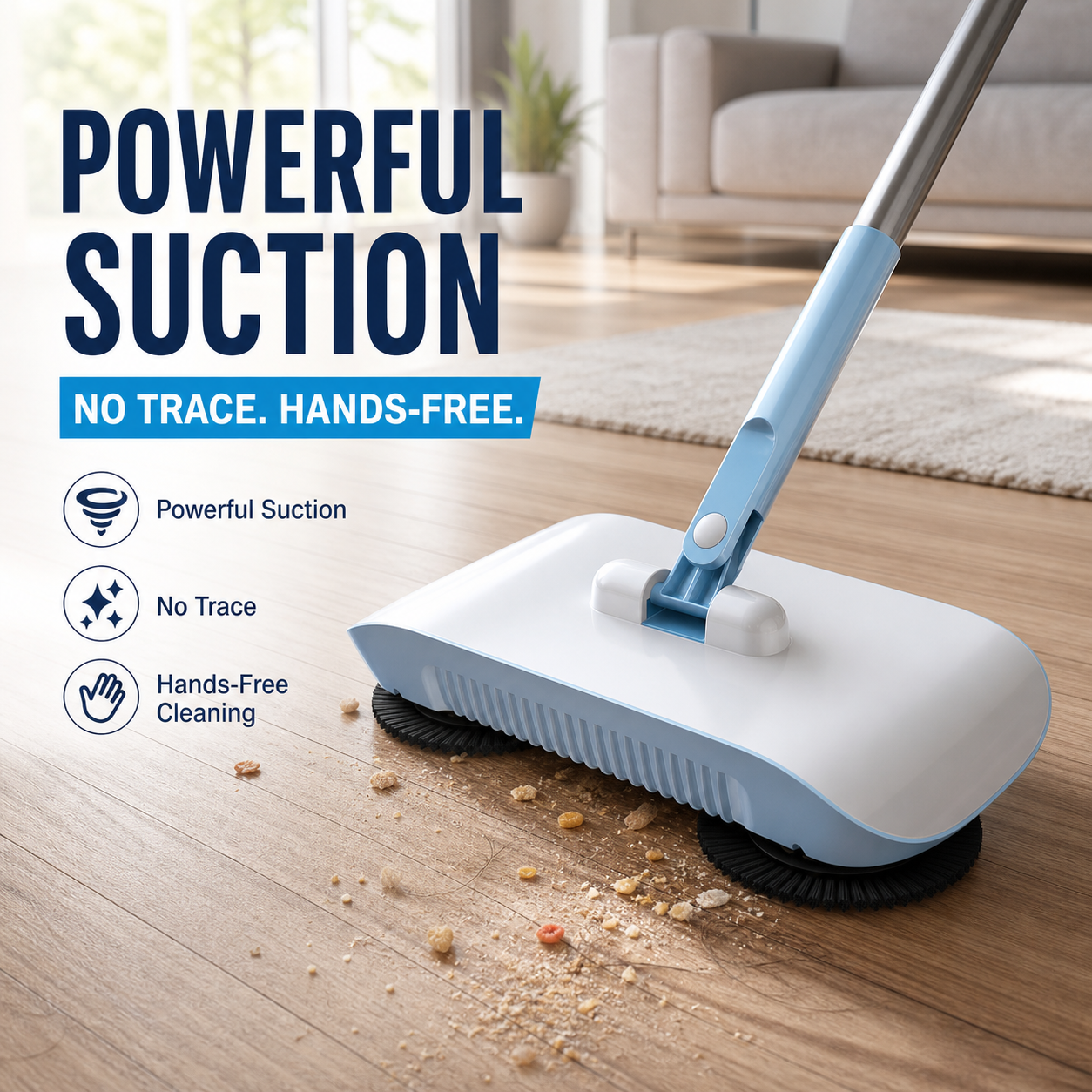 Smart Robot Vacuum Cleaner with Mop & Broom