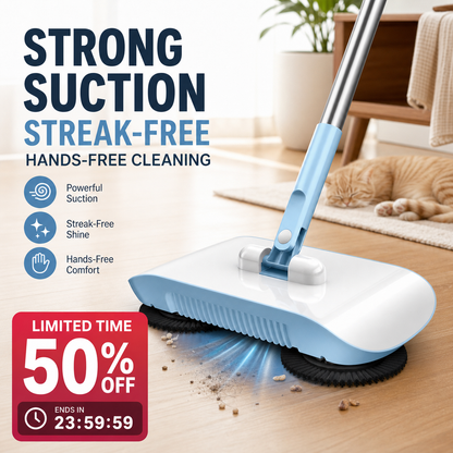 Smart Robot Vacuum Cleaner with Mop & Broom