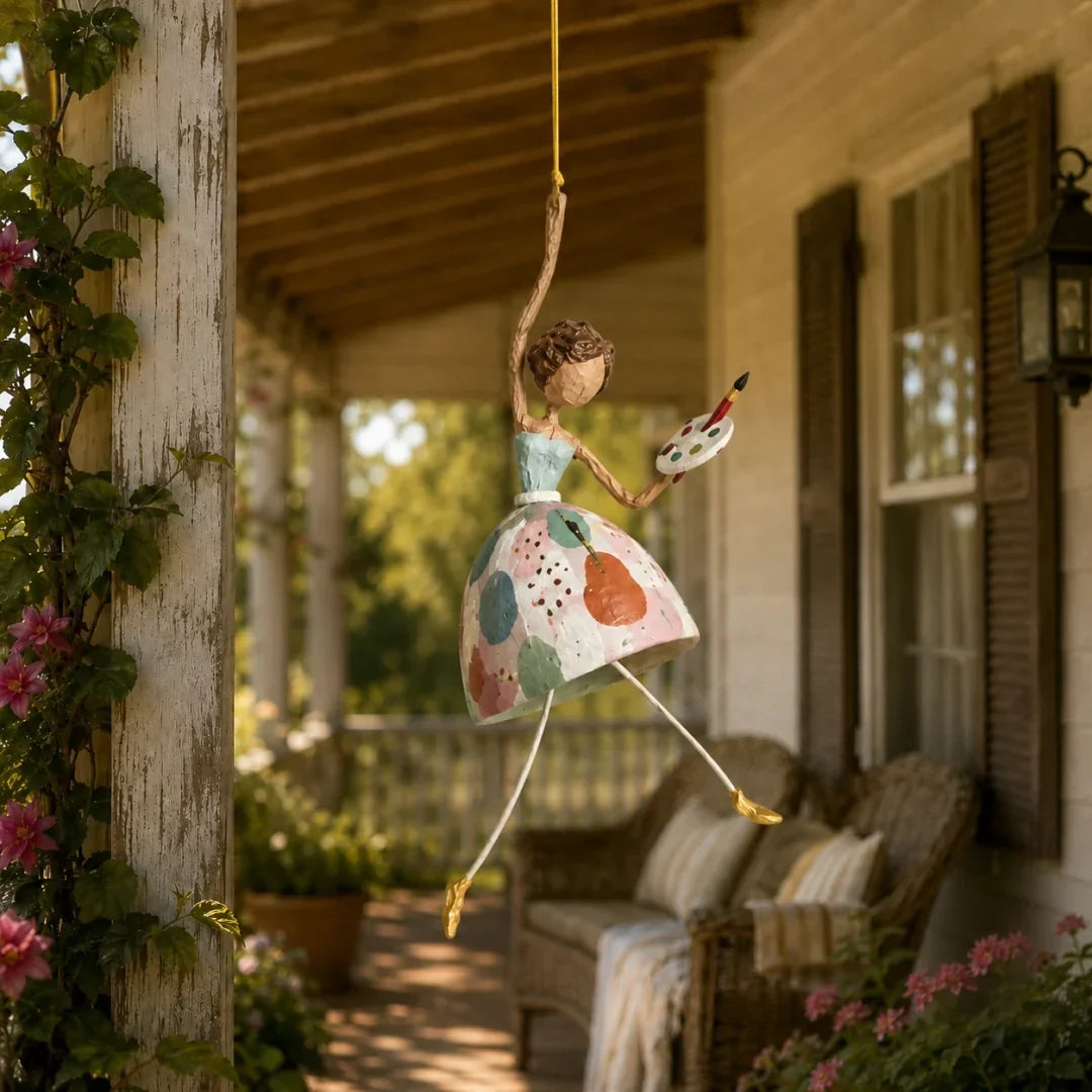 💃🌸 Let Your Space Dance — Whimsical Dancing Lady Hanging Ornament