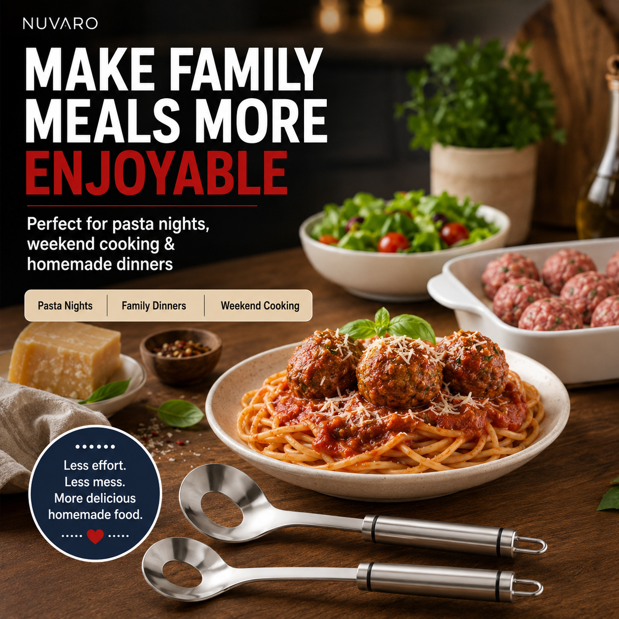 🔥🍝Stainless Steel Meatball Maker Spoon – Make Perfect Meatballs Without Messy Hands