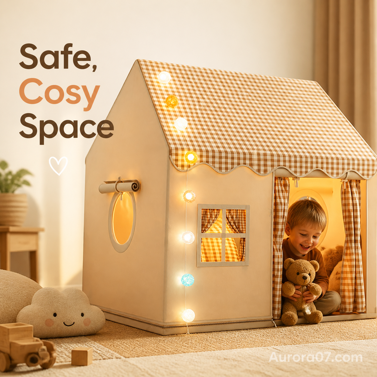 🏰 49% OFF NOW! ⏰ Children's Play Tent Castle – Spacious & easy to set up – Breathable fabric, perfect for indoor or outdoor fun – encourages imaginative play ✨🧸