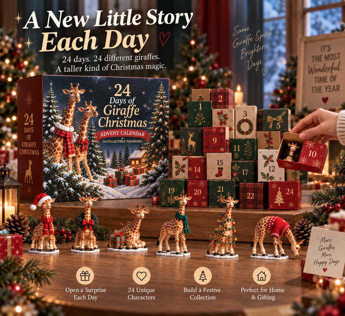 🦒🦒 24 Days of Giraffe Christmas — 24 Unique Holiday Characters