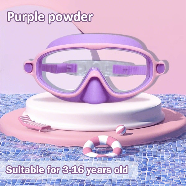 🏊‍♀️Buy 1 Get 1 Free🏊‍♀️-HD children's large frame waterproof and anti-fog swimming goggles