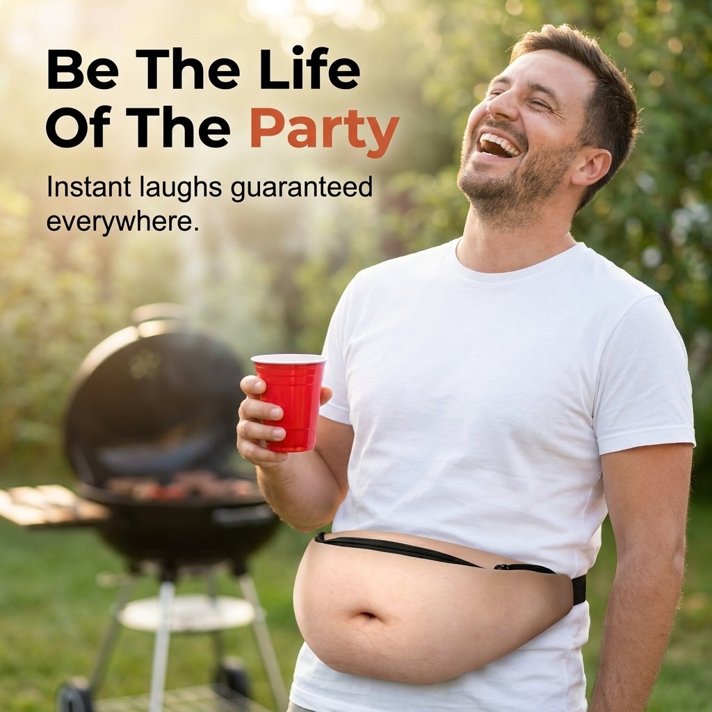 Dad Bag Fanny Pack & 3D Beer Belly Waist Pack