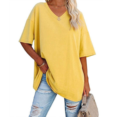 Women's Plus Size V Neck T Shirts