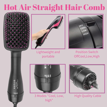Hair Dryer Brush Blow Dryer Brush in One, 3 in 1 One Step Hair Dryer and Styler