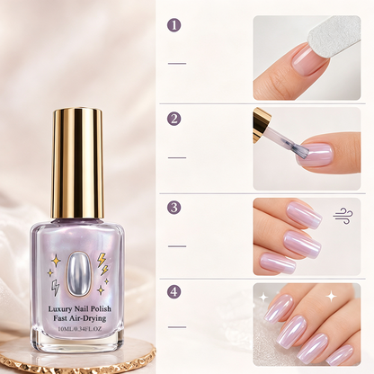 📢📢Buy 1 get 1 free !! ⏰Lilac Glossy Mirror Nail Strengthener