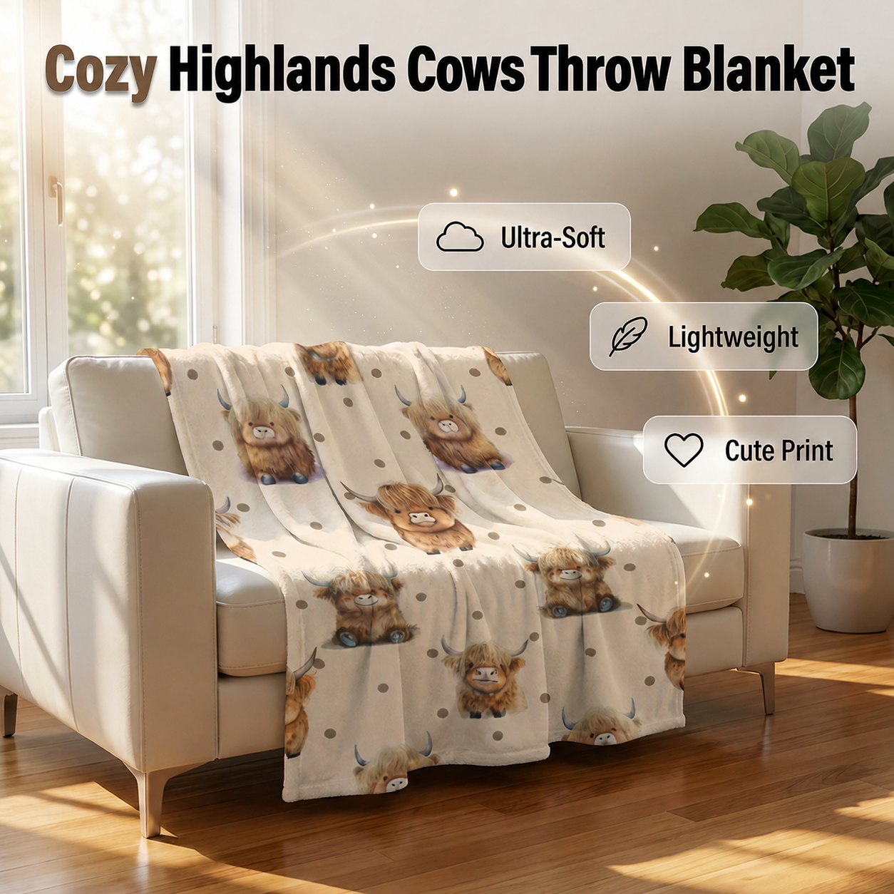 📢📢48% OFF !! ⏰Ultra-Soft Printed Flannel Throw Blanket