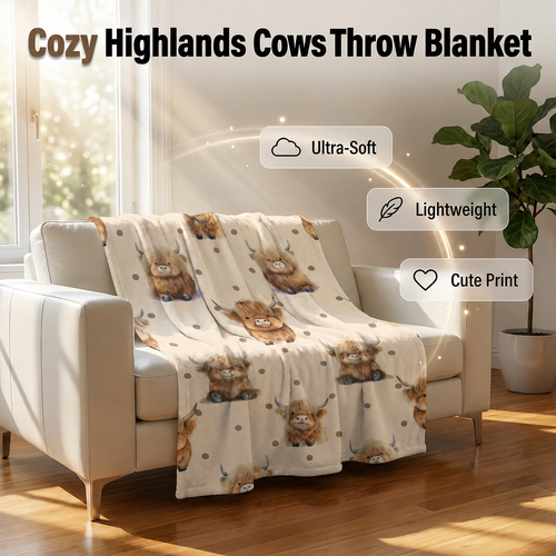 📢📢48% OFF !! ⏰Ultra-Soft Printed Flannel Throw Blanket