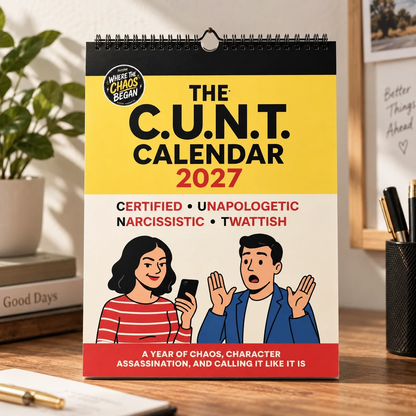 2027 C.U.N.T. Calendar 2.0 - The Calendar That Finally Has A Personality 😈