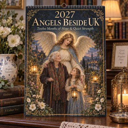 📅 2027 Angels Beside UK Wall Calendar
