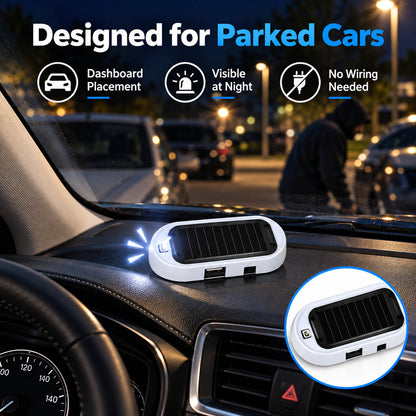 🚗Compact Solar Anti-Theft LED Flashing Lamp