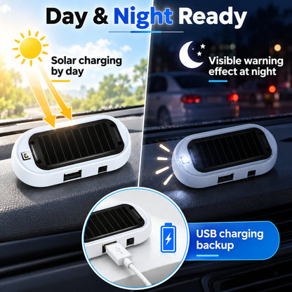 🚗Compact Solar Anti-Theft LED Flashing Lamp