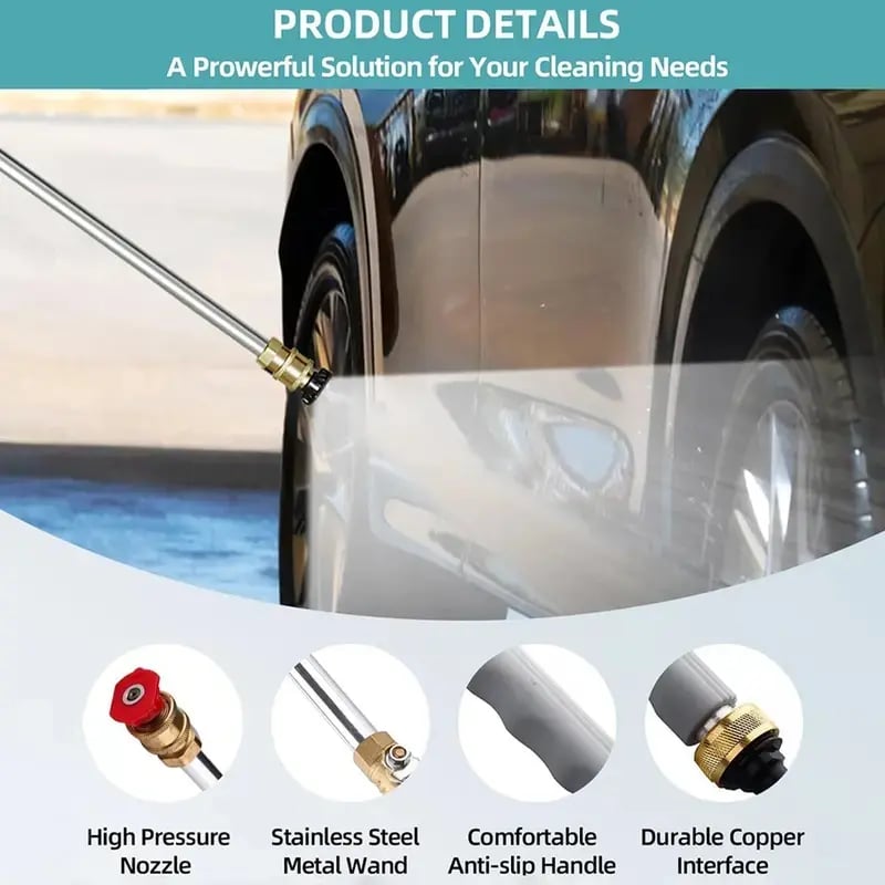Jet Nozzle Power Washer for Garden Hose