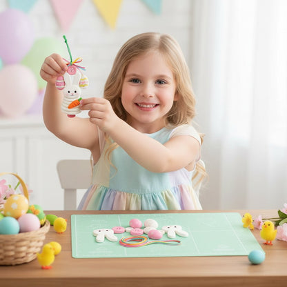 🐰🎨 DIY Easter Button Pendants – Fun, Easy & Perfect for All Ages! 🥕🌸