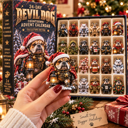 🔥HOT SALE🔥🐾🔥 Devil Dog 24-Day Christmas Countdown Advent Calendar