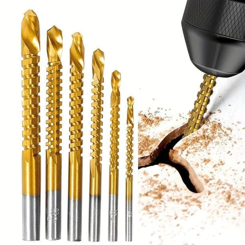 Titanium-Coated Drill Bit Set