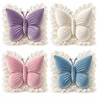 Butterfly-shaped Throw Pillow