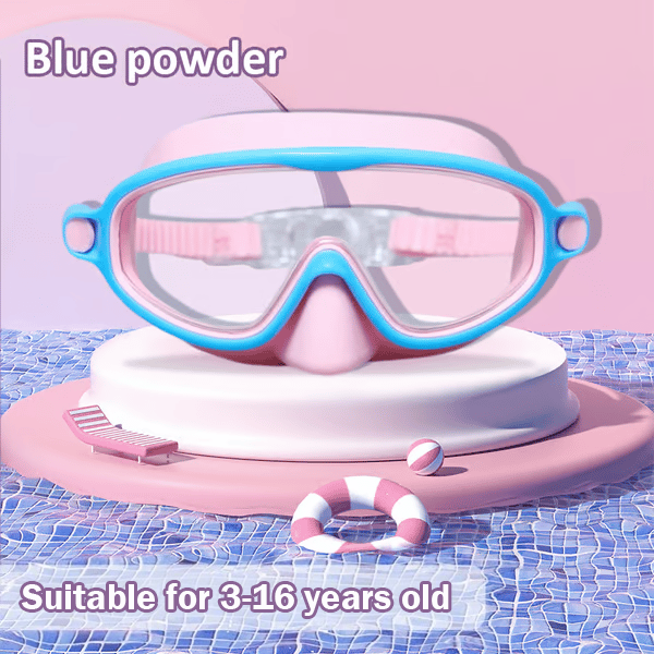 🏊‍♀️Buy 1 Get 1 Free🏊‍♀️-HD children's large frame waterproof and anti-fog swimming goggles