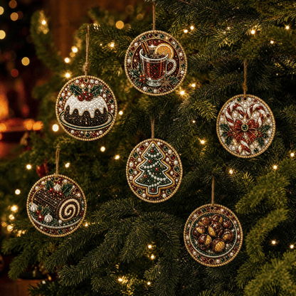 🔥Only $10.99 Last Day Promotion!🎄Christmas DIY Diamond Painting Ornaments Kit (6 PCS)🎅