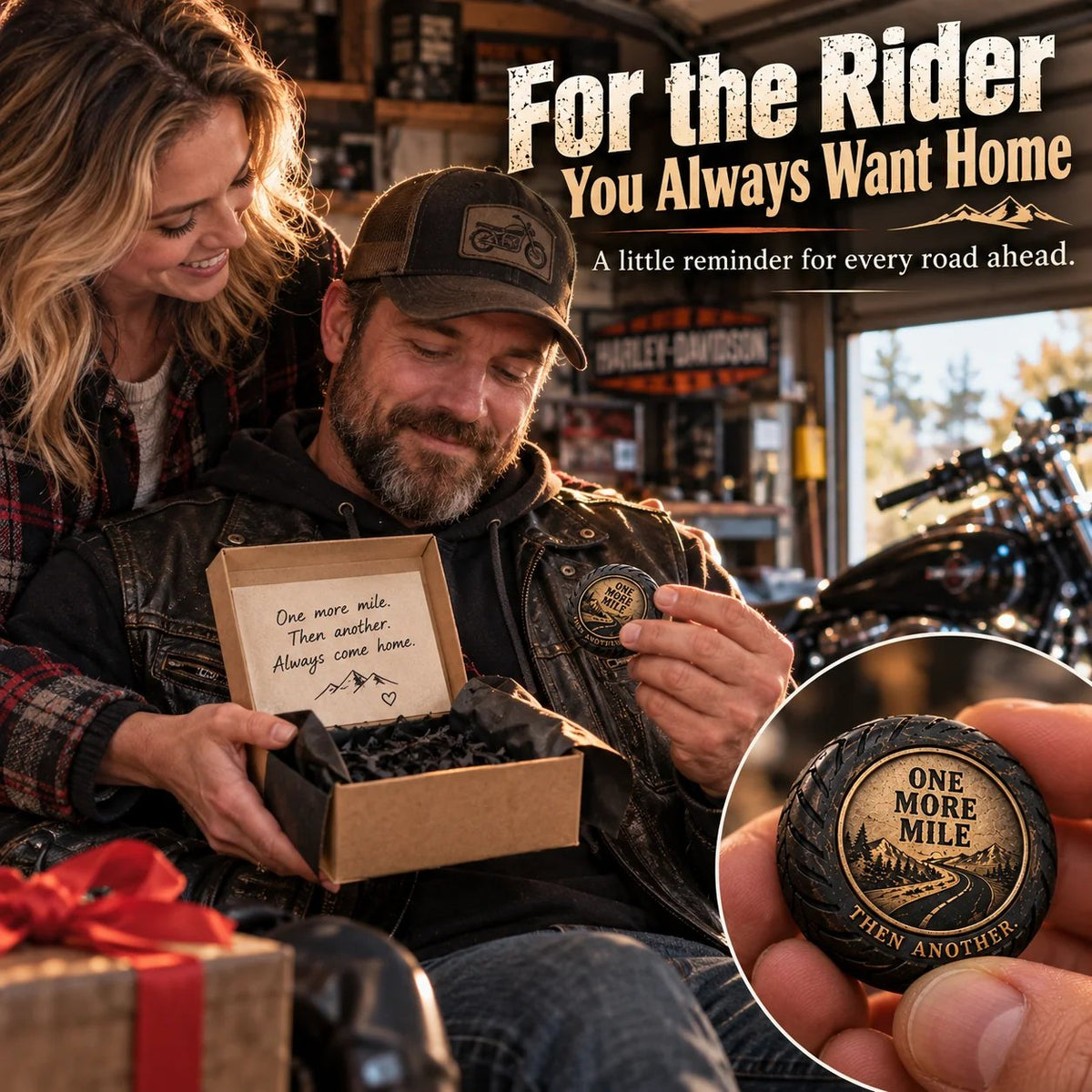 🏍️ 🛞One More Mile™ Pocket Hug for Riders