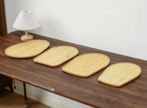🔥🔥 Handmade Bamboo Mixer Mobile Tray, Waterproof, Anti-Slip & Corrosion-Resistant