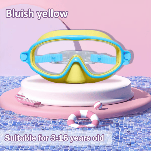 🏊‍♀️Buy 1 Get 1 Free🏊‍♀️-HD children's large frame waterproof and anti-fog swimming goggles