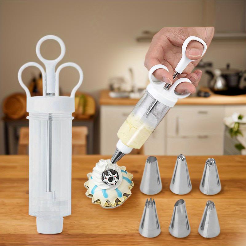 📢 LIMITED TIME 49% OFF! ⏰ Stainless Steel Cake Decorating Gun Kit – Complete Frosting Piping Set with 18 Tips & Nozzles – Decorate Inside & Out ✨